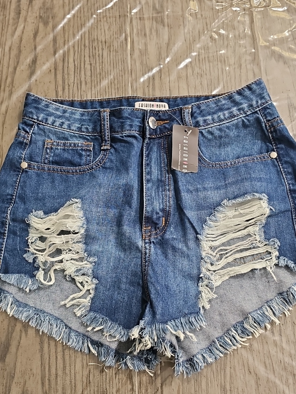 Fashion Nova Womens Denim Short Size M